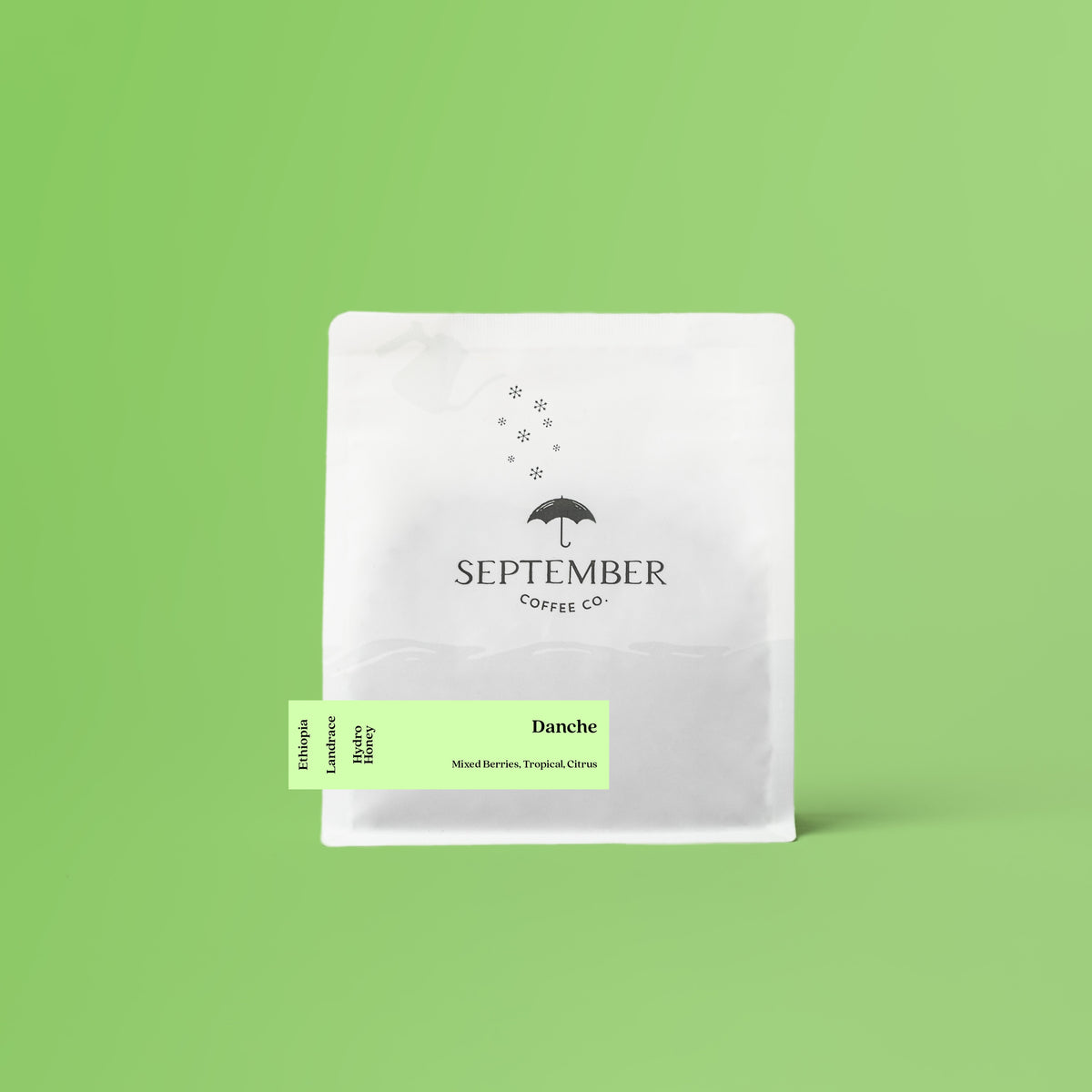 Coffee packaging for SEPTEMBER - Danche - Ethiopia Hydro Honey