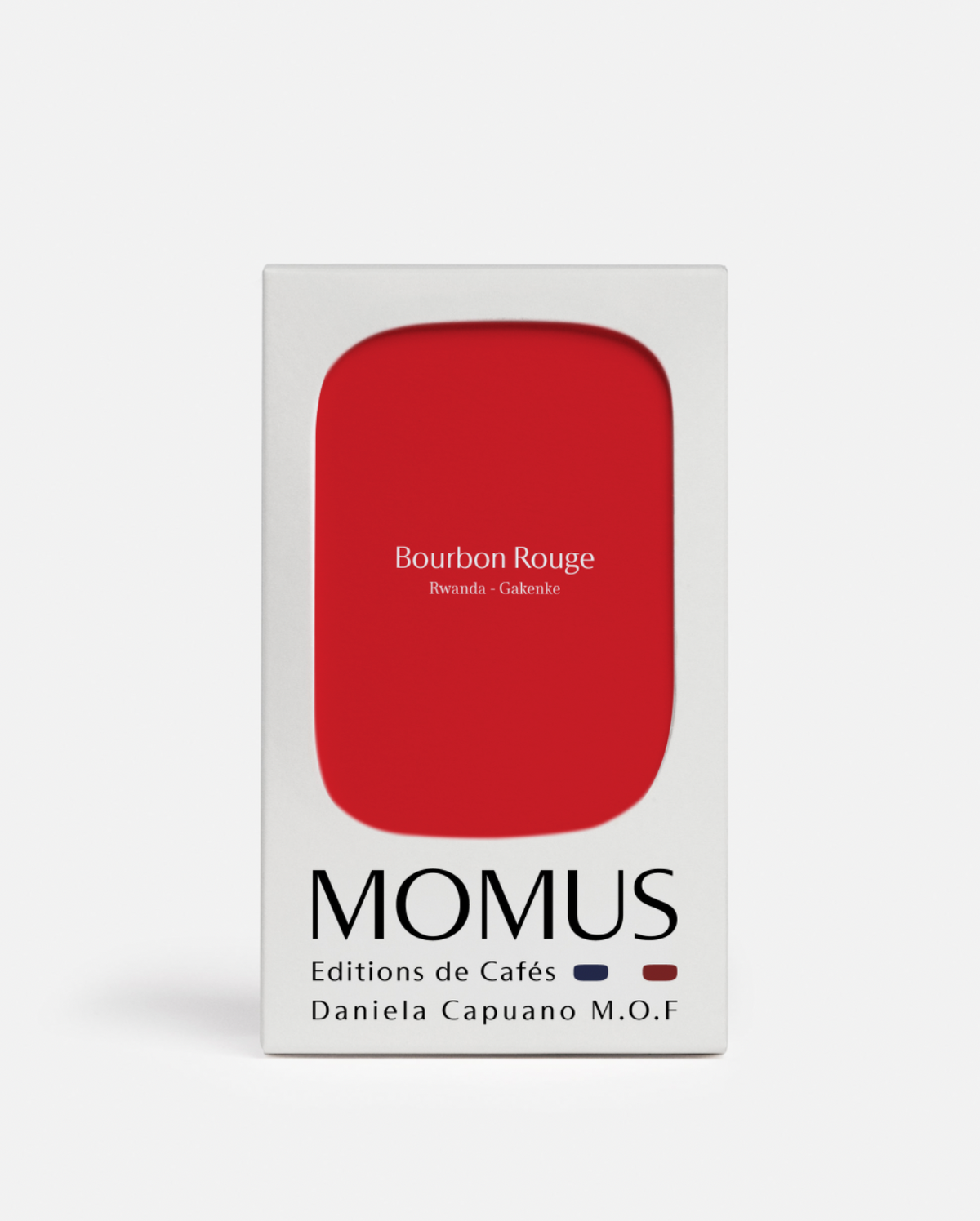 Coffee packaging for MOMUS - Bourbon Rouge
