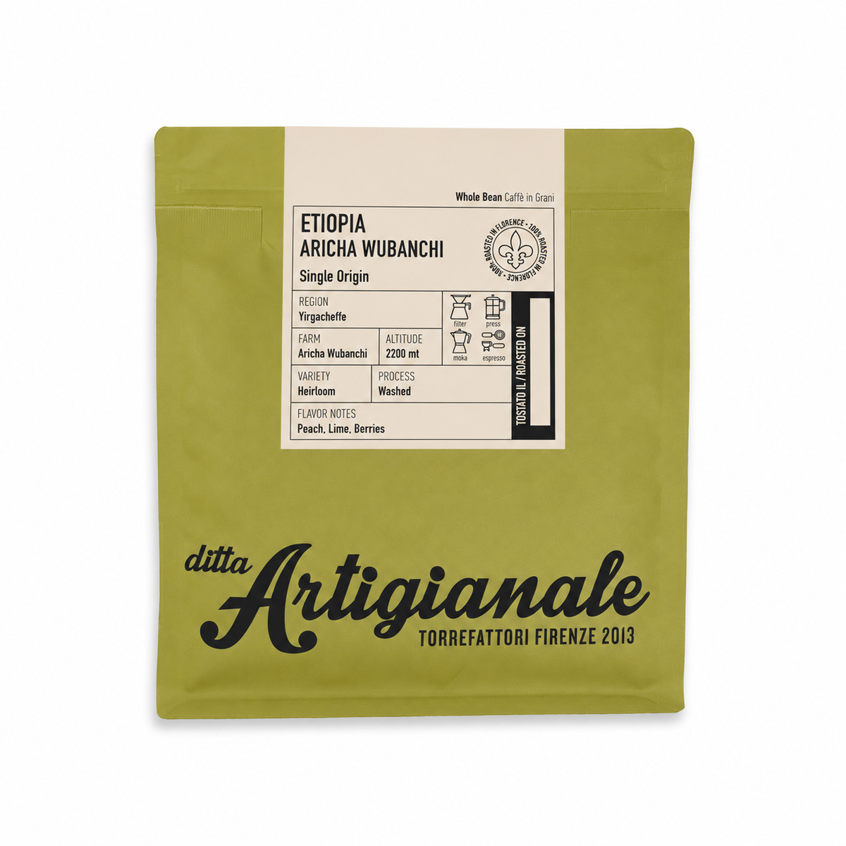 Ditta Artigianale - Aricha Wubanchi - Ethiopia - Washed - 250 g coffee bag