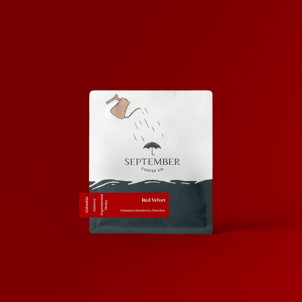 Coffee packaging for SEPTEMBER - Red Velvet Cake - Colombia