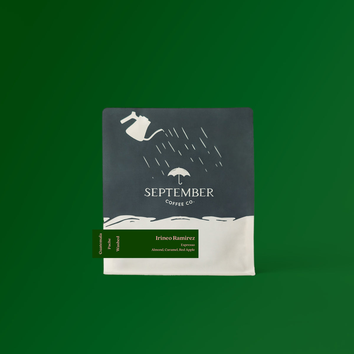 Coffee packaging for SEPTEMBER - Irineo Ramirez Espresso