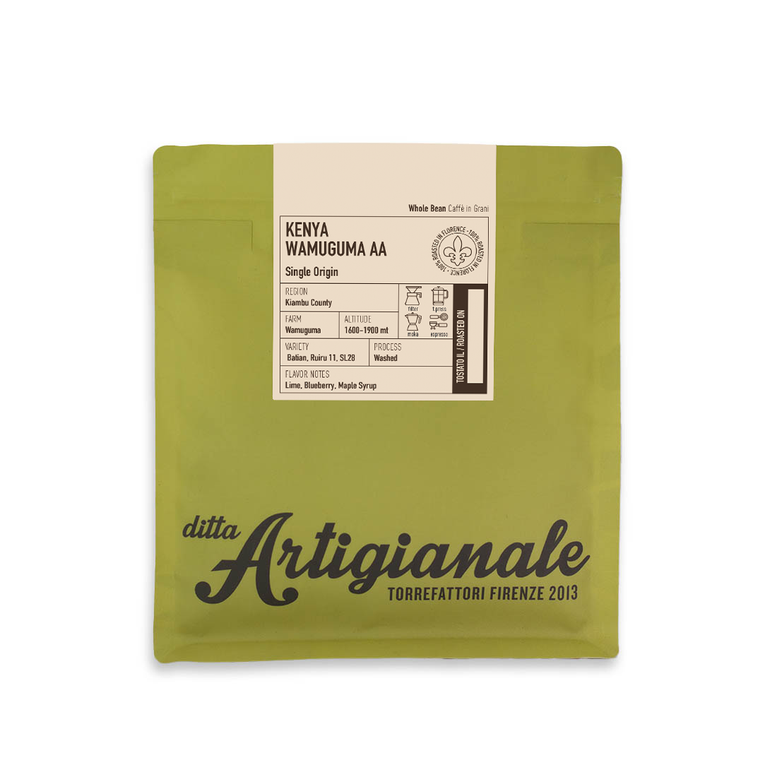 Ditta Artigianale - Wamuguma AA - Kenya - Washed - 250 g coffee bag