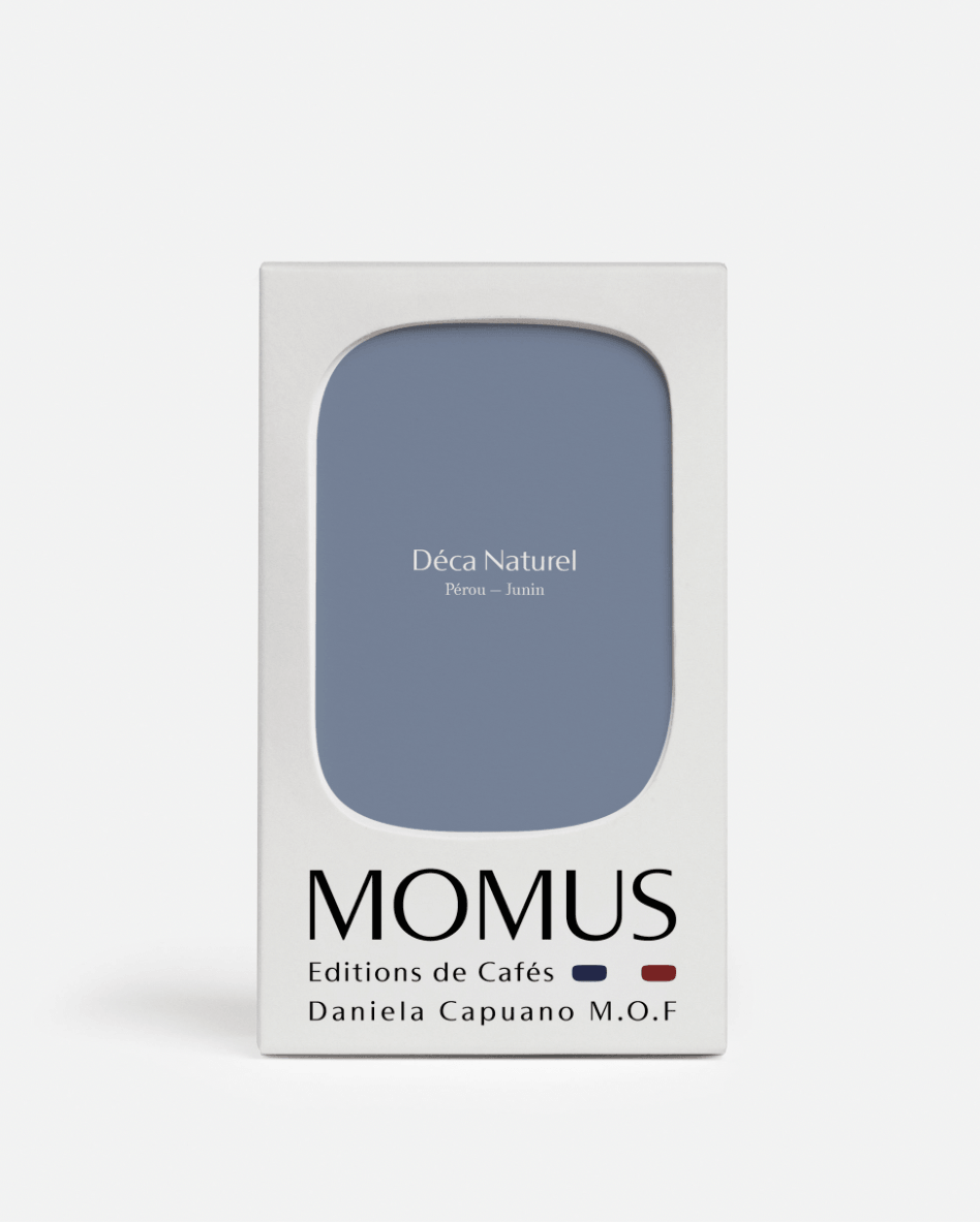 Coffee packaging for MOMUS - Déca Naturel