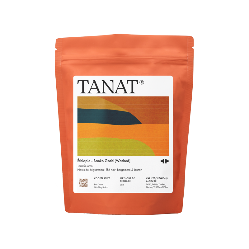 Tanat Banko Gotiti Washed coffee from Ethiopia — coffee bag