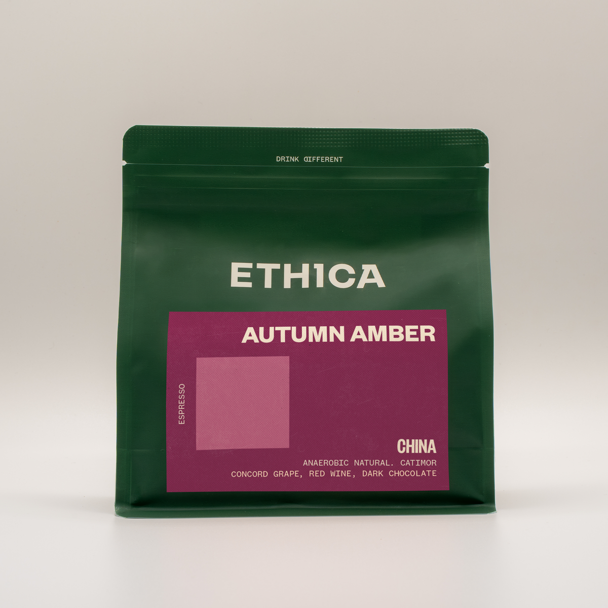 Coffee packaging for Ethica Coffee Roasters - China Autumn Amber Anaerobic Natural