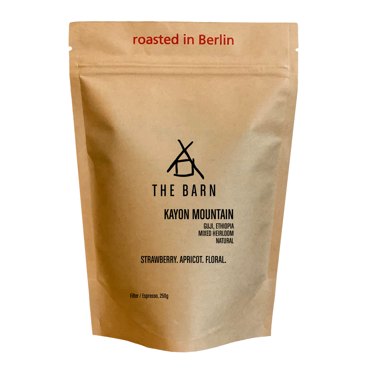 Coffee packaging for The Barn - Kayon Mountain - Natural