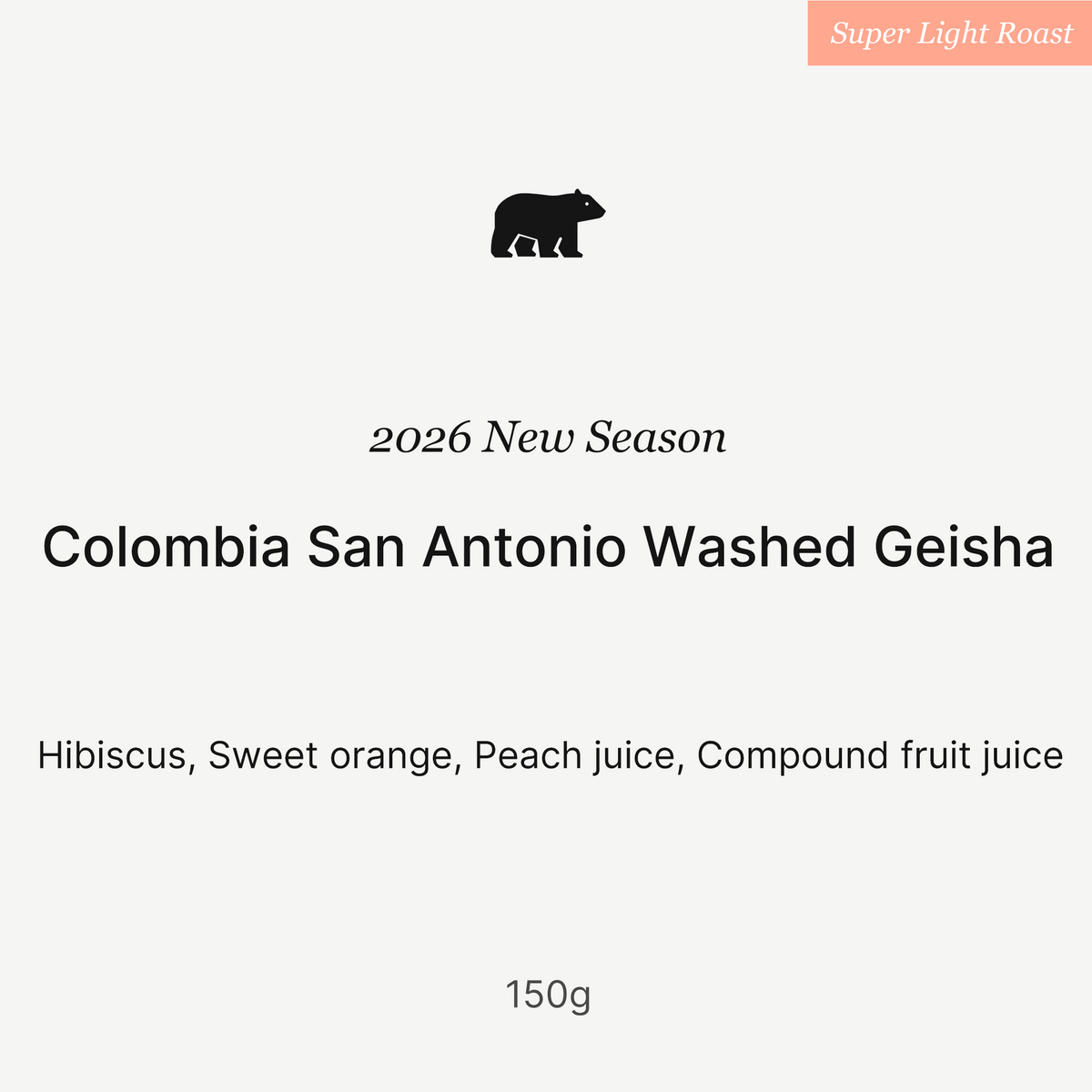 Big Sur Coffee - San Antonio Geisha - Colombia - Washed
