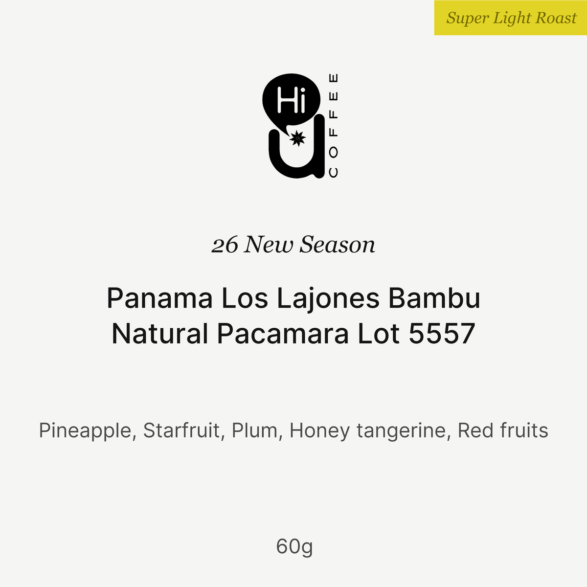Big Sur Coffee - Los Lajones Bambu Pacamara Lot 5557 - Panama - Natural