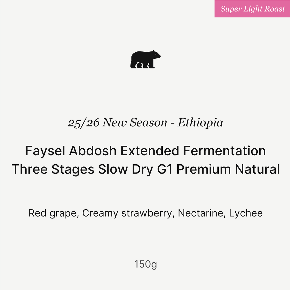 Big Sur Coffee - Faysel Abdosh G1 Premium Three-Stage Slow Dry - Ethiopia - Extended Fermentation Natural