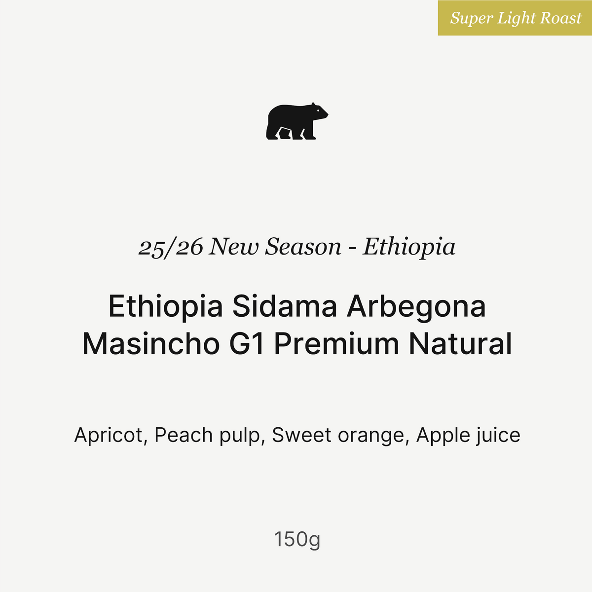 Big Sur Coffee - Masincho G1 Premium - Ethiopia - Natural