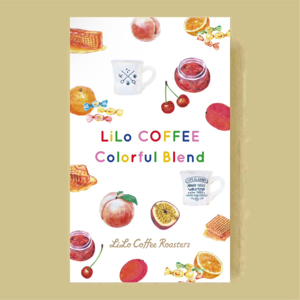 Illustrated tasting notes label for LILO - Colorful Blend - 2026 Spring