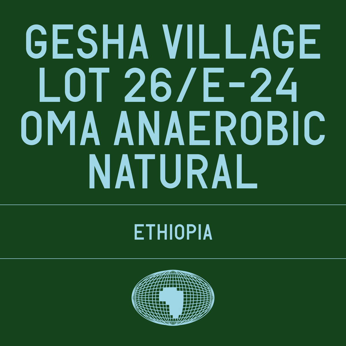 Datura Coffee Paris - Gesha Village - Lot 26/E - 24 Oma Anaerobic Natural - Ethiopia - 100g