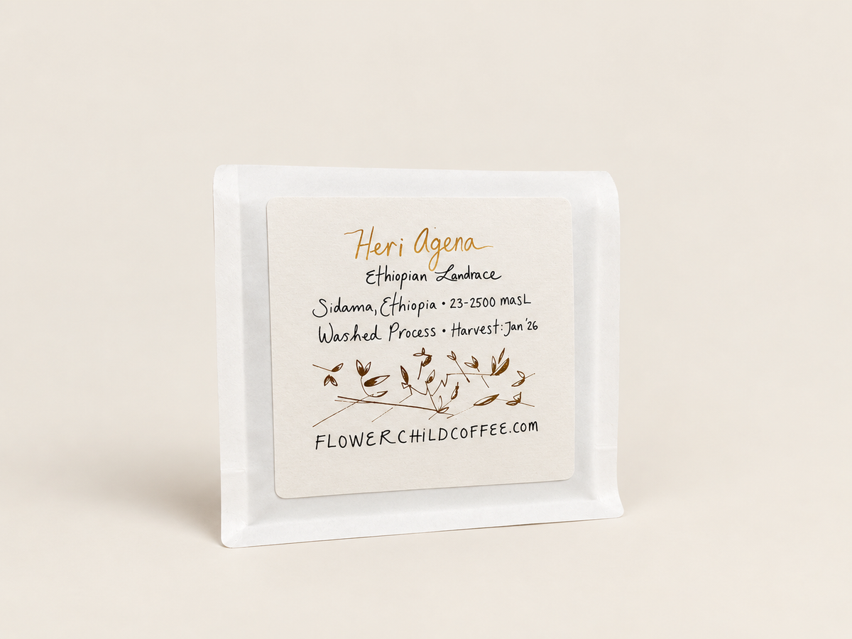 Flower Child Coffee - Heri Agena Landrace - Ethiopia - Fully Washed - 250g
