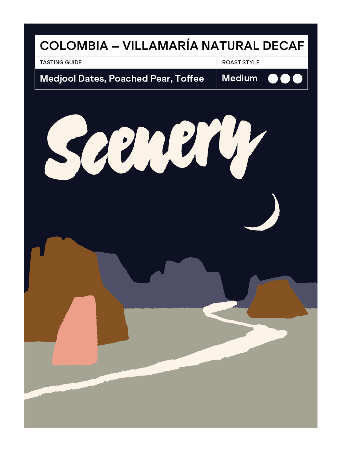 Scenery Villamaría Natural Decaf 200g whole bean coffee