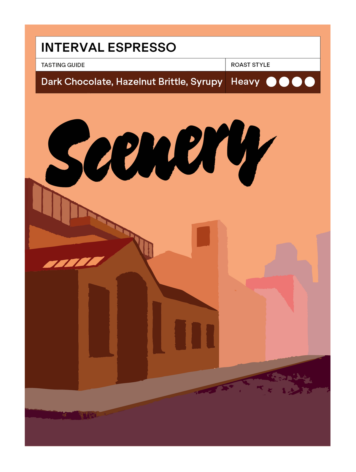 Scenery Interval Espresso 200g whole bean coffee