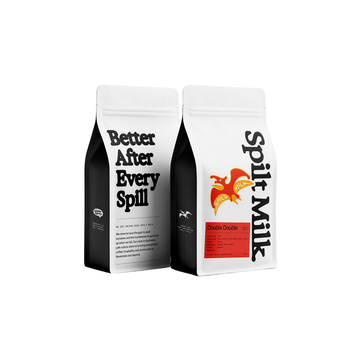 Spilt Milk Coffee Roasters - Double Double - 250g whole bean coffee