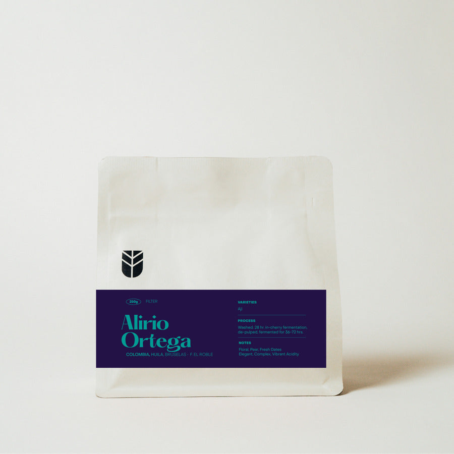 Subtext Coffee Roasters - Alirio Ortega - Colombia - Washed - Aji 250g coffee bag