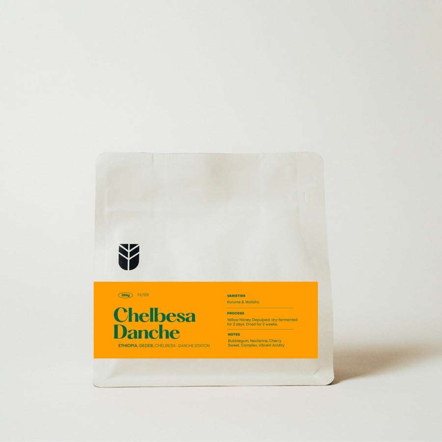 Subtext Coffee Roasters - Chelbesa Danche - Ethiopia - Yellow Honey - Kurume & Wolisho 250g coffee bag