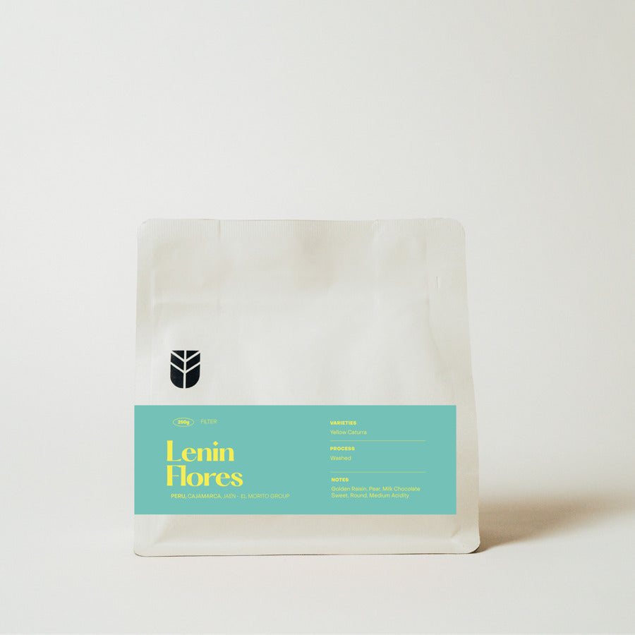 Subtext Coffee Roasters - Lenin Flores - Peru - Washed - Yellow Caturra 250g coffee bag