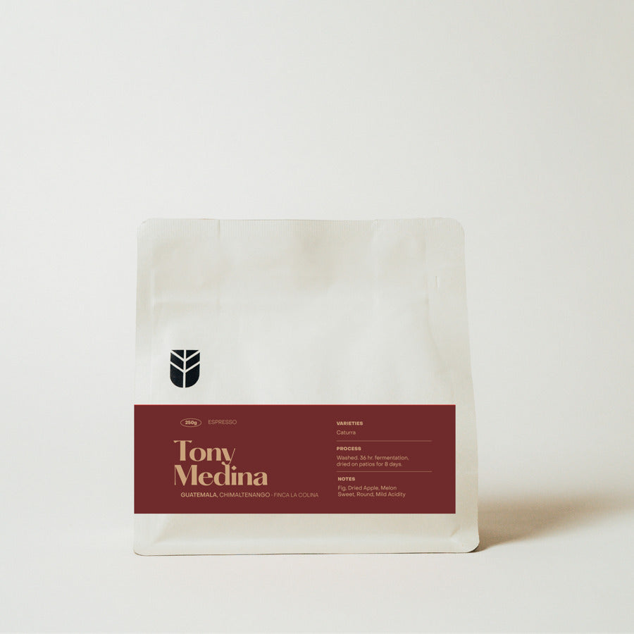 Subtext Coffee Roasters - Milk Espresso | Tony Medina - Guatemala - Washed - Caturra 250g coffee bag