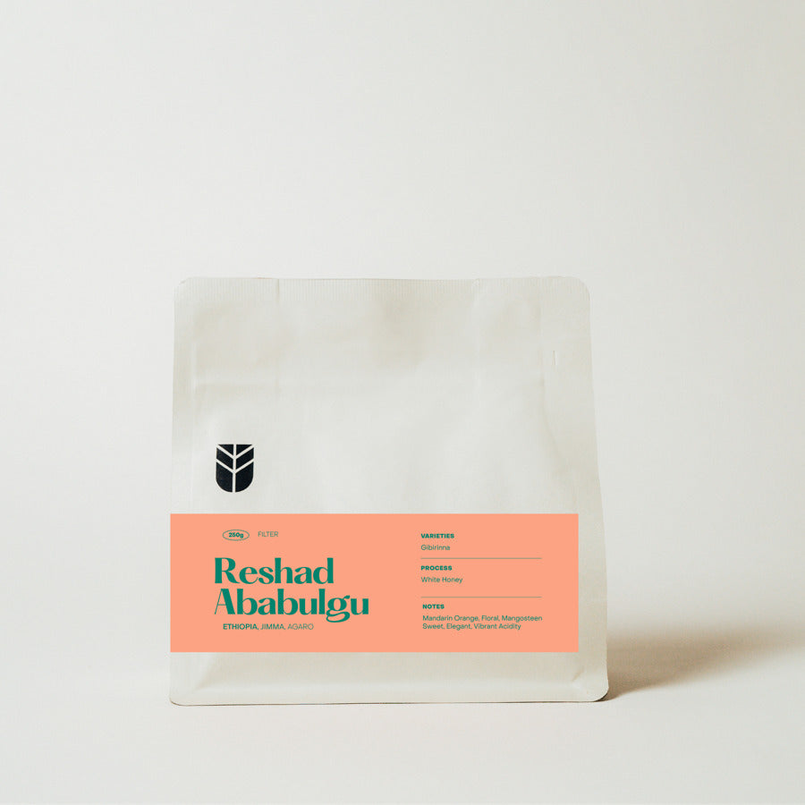 Subtext Coffee Roasters - Reshad Ababulgu - Ethiopia - White Honey - Gibirinna 250g coffee bag