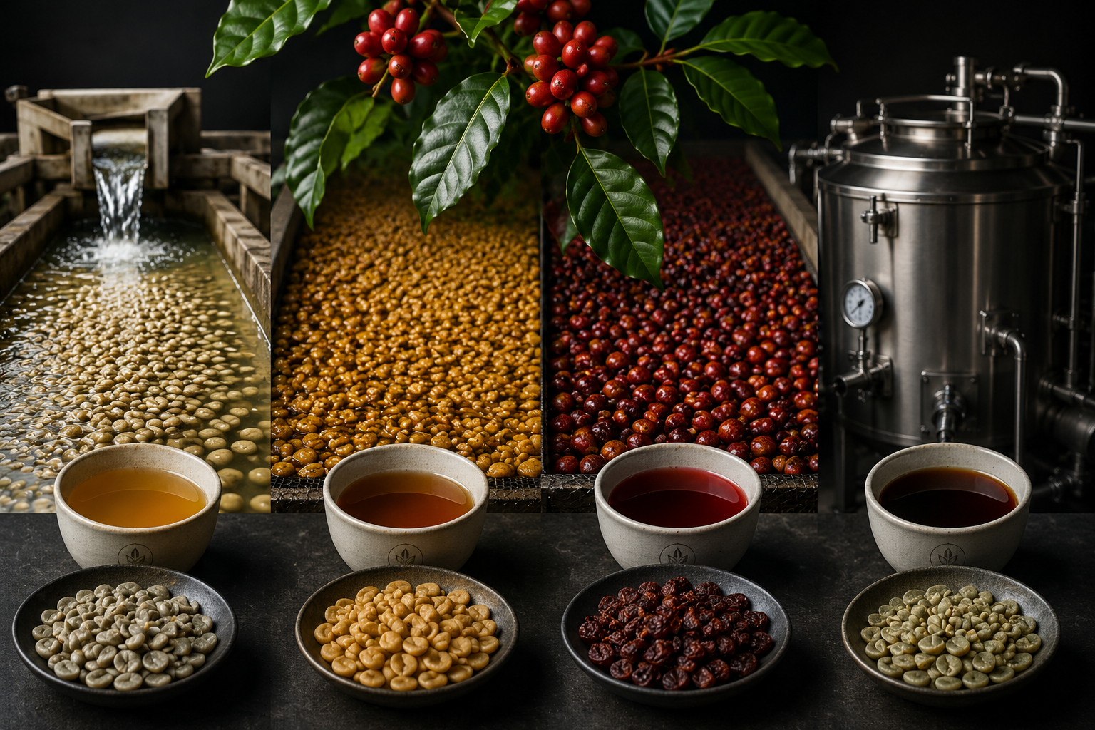 Natural vs Washed vs Honey Process Coffee: The Complete Guide