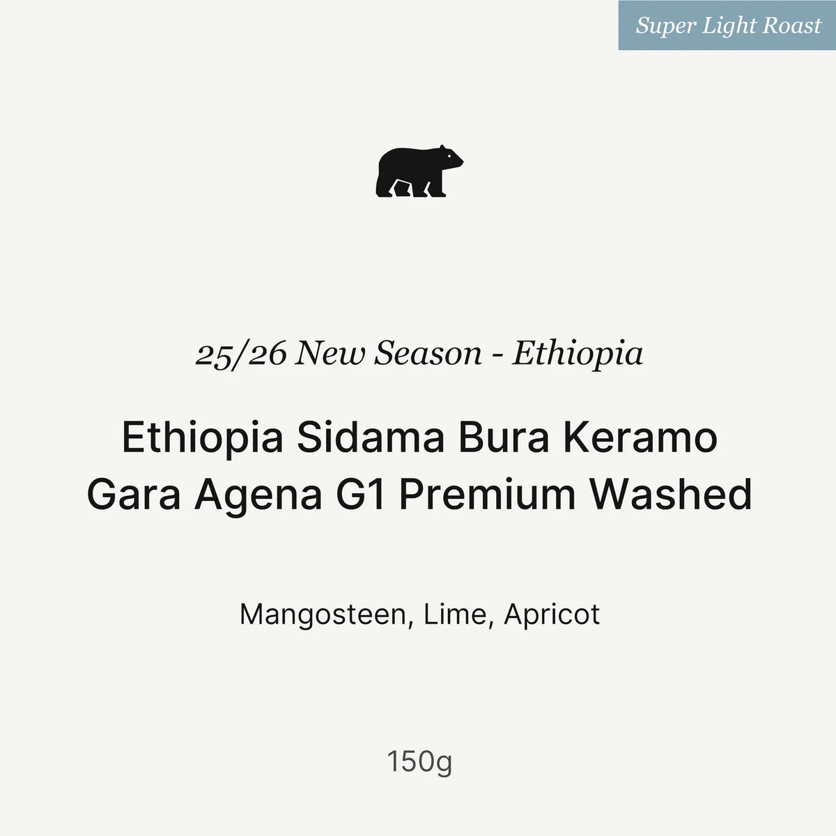 Big Sur Coffee - Gara Agena G1 Premium - 25/26 New Season - Ethiopia - Bura Keramo - Sidama  - Washed