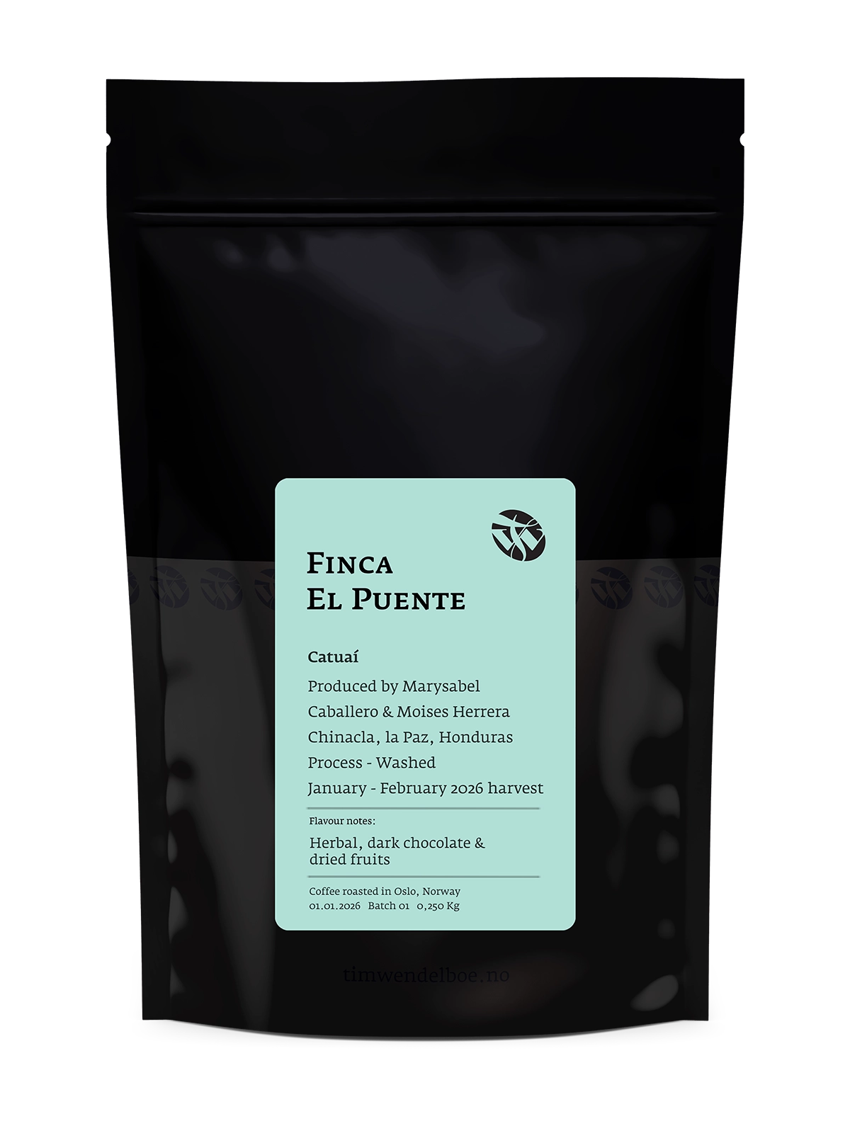 Coffee packaging for TIM WENDELBOE - Finca El Puente