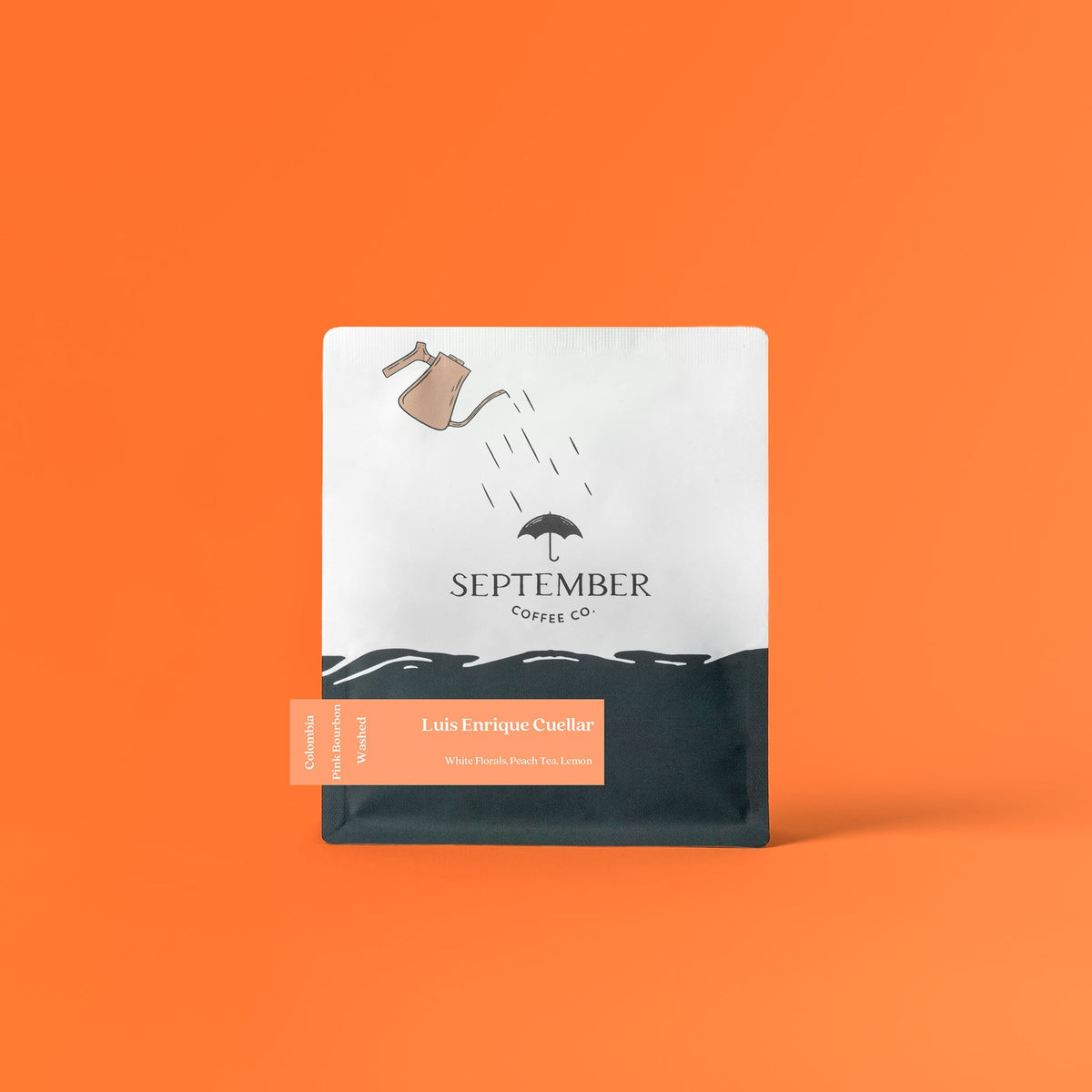 Coffee packaging for September - Luis Enrique Cuellar - Colombia Washed Pink Bourbon