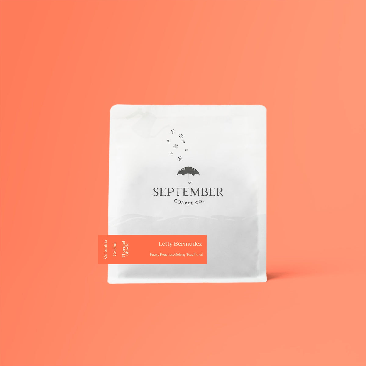 Coffee packaging for September - Letty Bermudez - Colombia Thermal Shock Geisha
