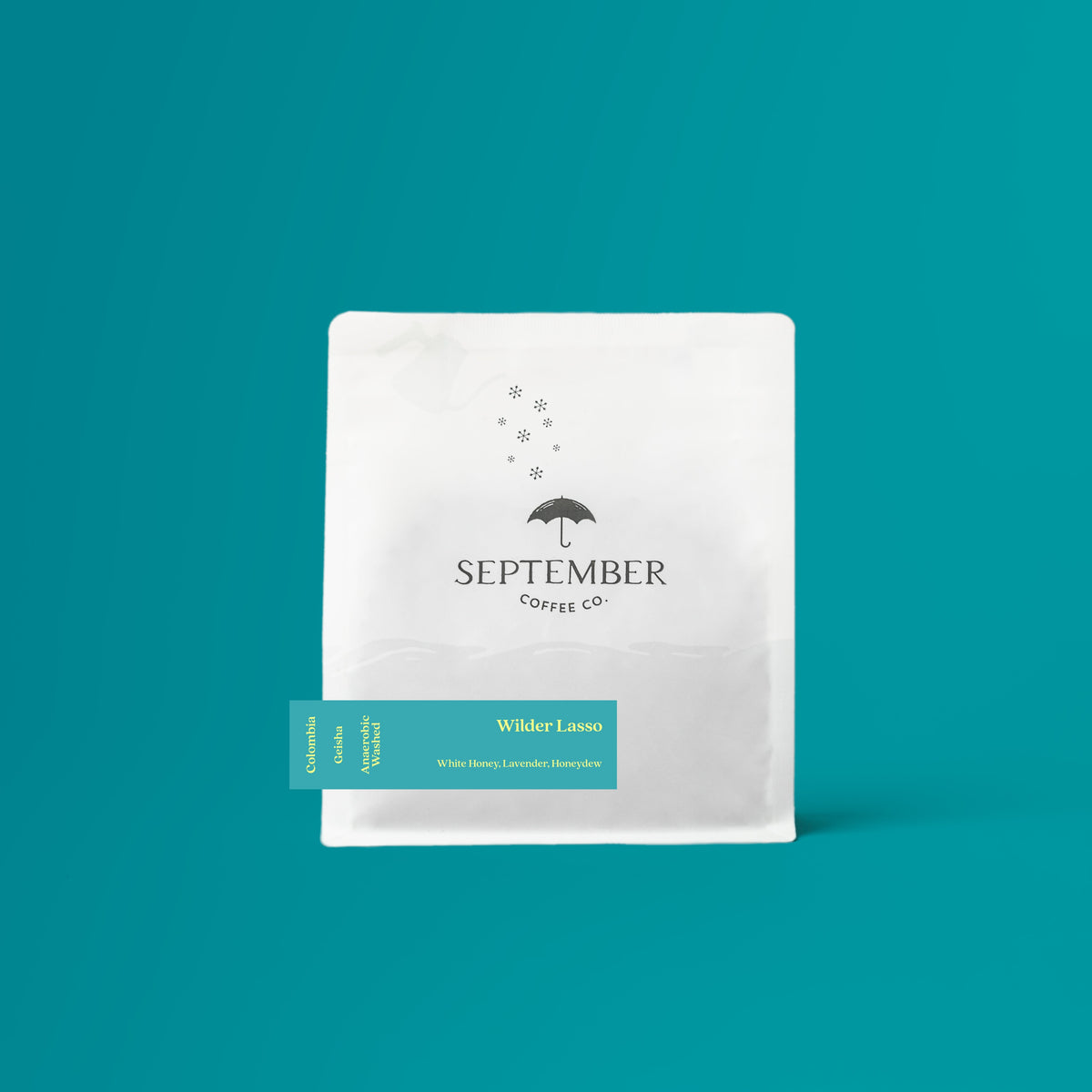 Coffee packaging for SEPTEMBER - Wilder Lasso - Washed Geisha