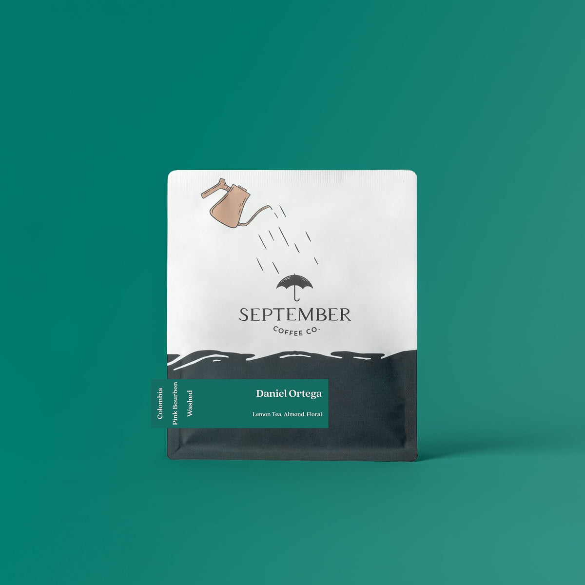 Coffee packaging for September - Daniel Ortega - Colombia Washed Pink Bourbon