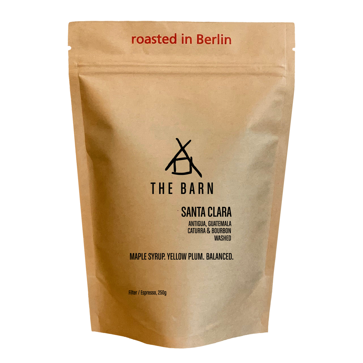 Coffee packaging for The Barn - Santa Clara