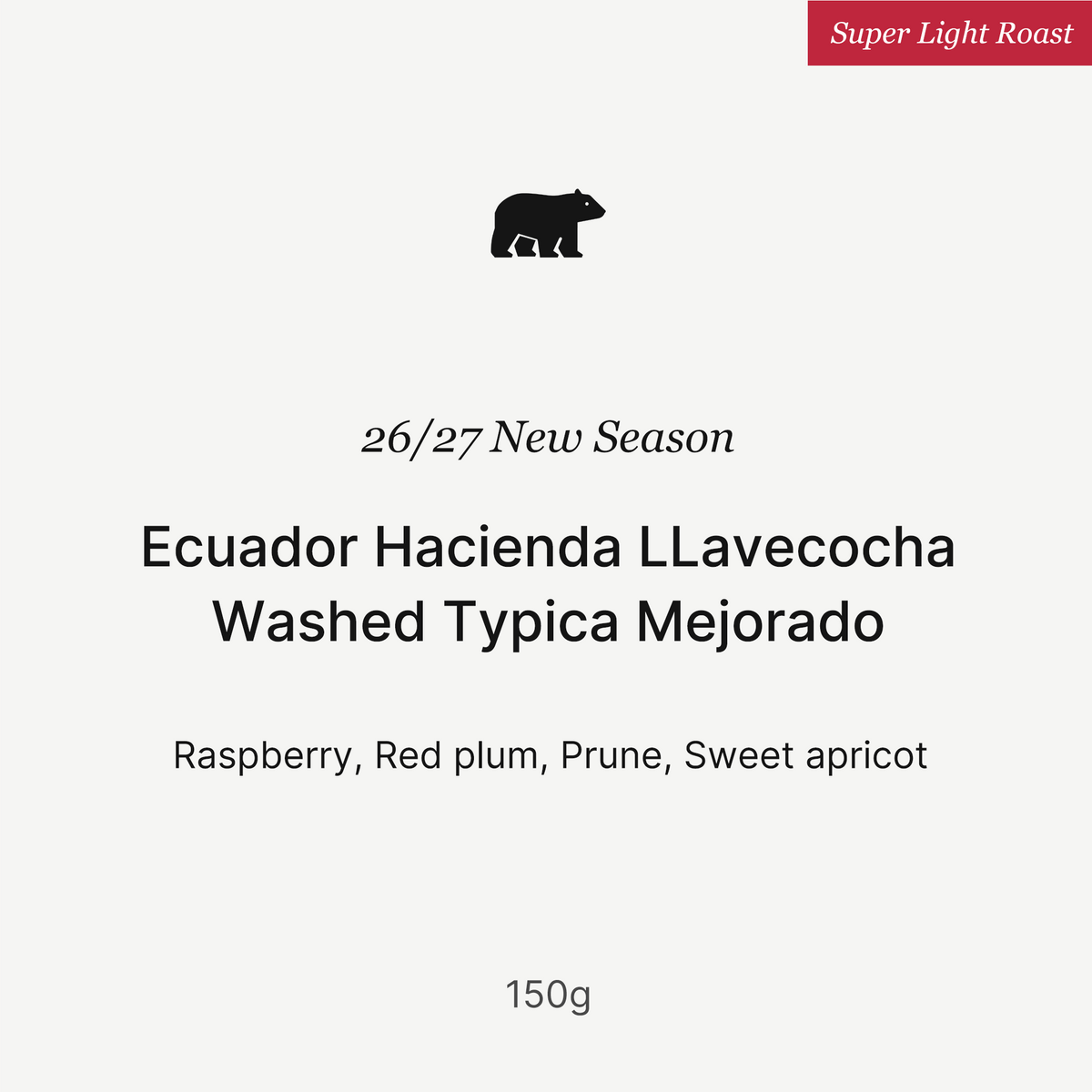 Big Sur Coffee - Hacienda Llavecocha Typica Mejorado - Ecuador - Washed