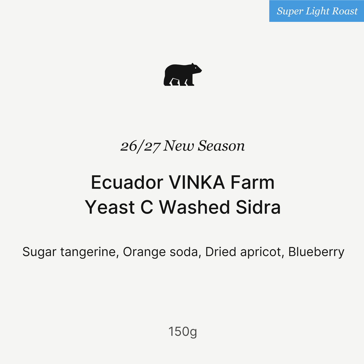 Big Sur Coffee - VINKA Farm Sidra Yeast C - Ecuador - Yeast Washed