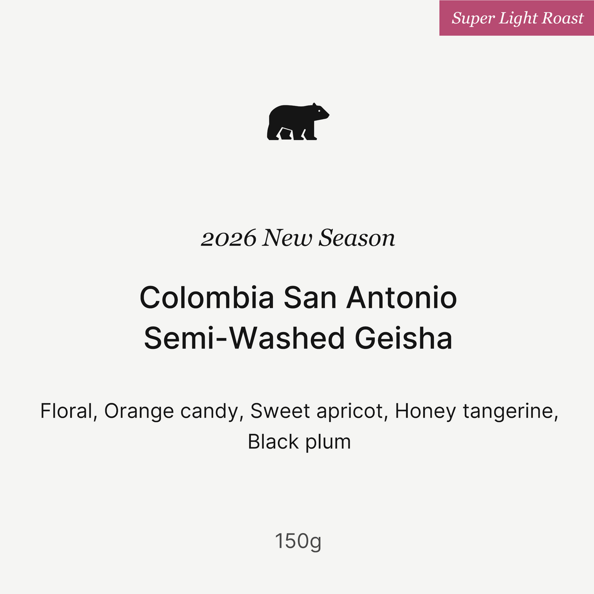 Big Sur Coffee - San Antonio Geisha - Colombia - Semi-Washed