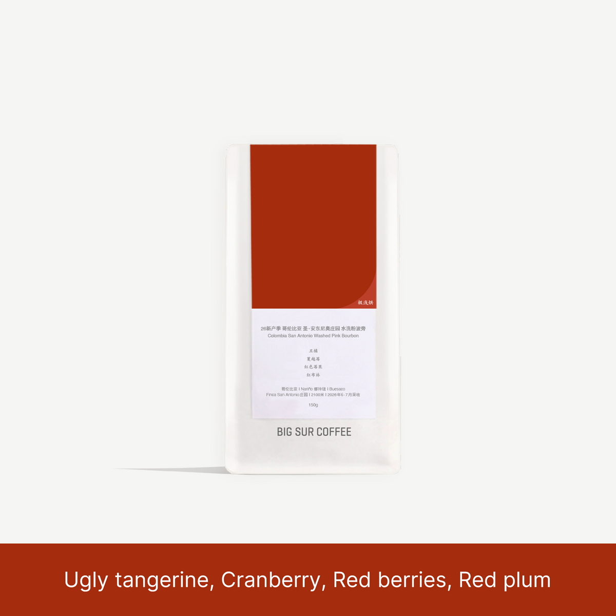 Big Sur Coffee - San Antonio Pink Bourbon - Colombia - Washed