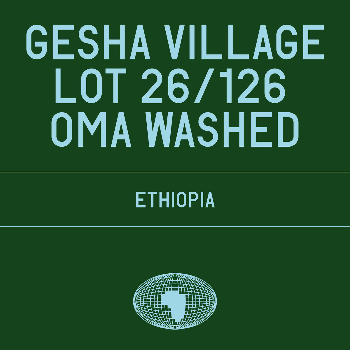 Datura Coffee Paris - Gesha Village - Lot 26/126 Oma Washed - Ethiopia - 100g