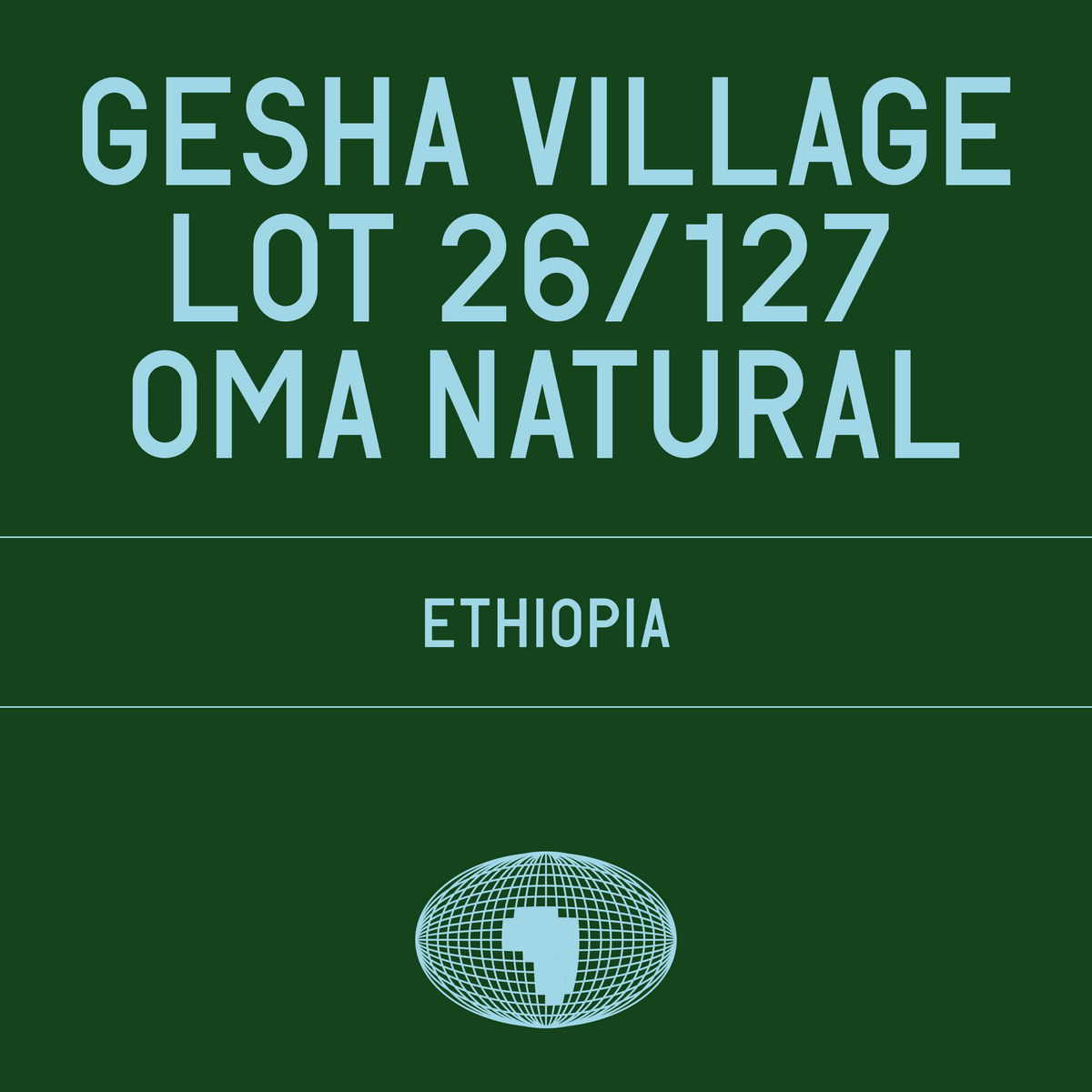 Datura Coffee Paris - Gesha Village - Lot 26/127 Oma Natural - Ethiopia - 100g