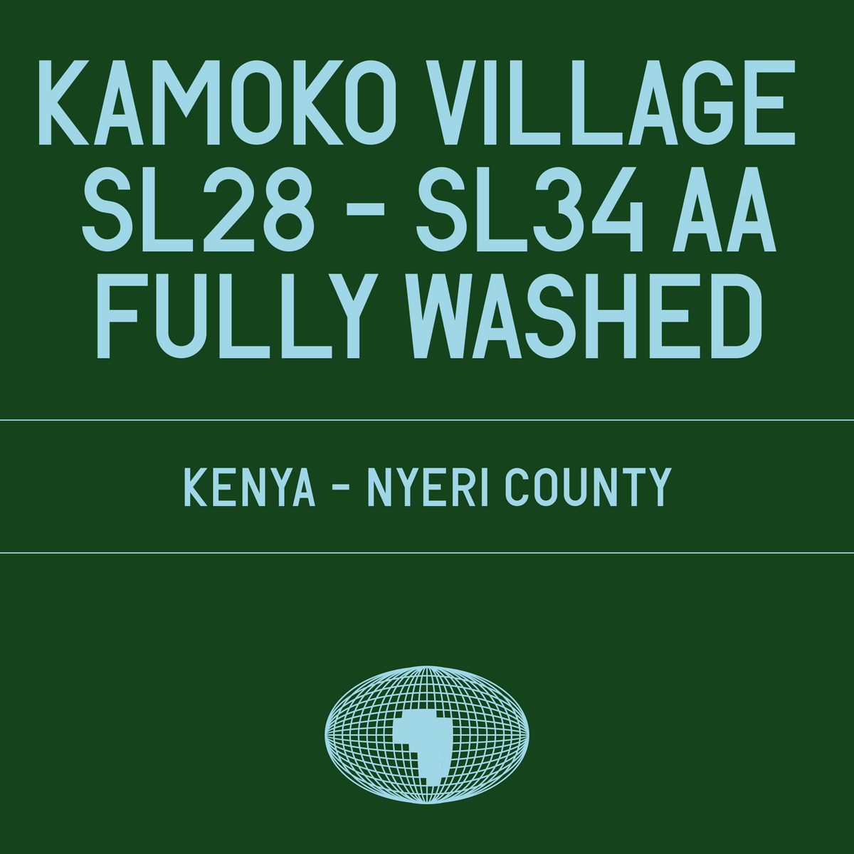 Datura Coffee Paris - Kamoko Village SL28 - SL34 AA Fully Washed - Kenya - 200g