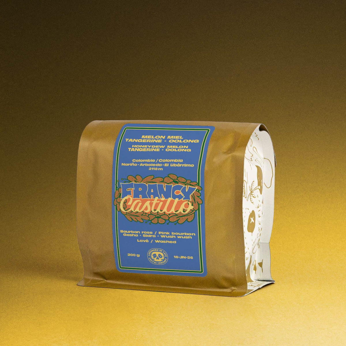 Coffee packaging for Zab Coffee Roasters - Francy Castillo's Fancy Varieties - Colombia