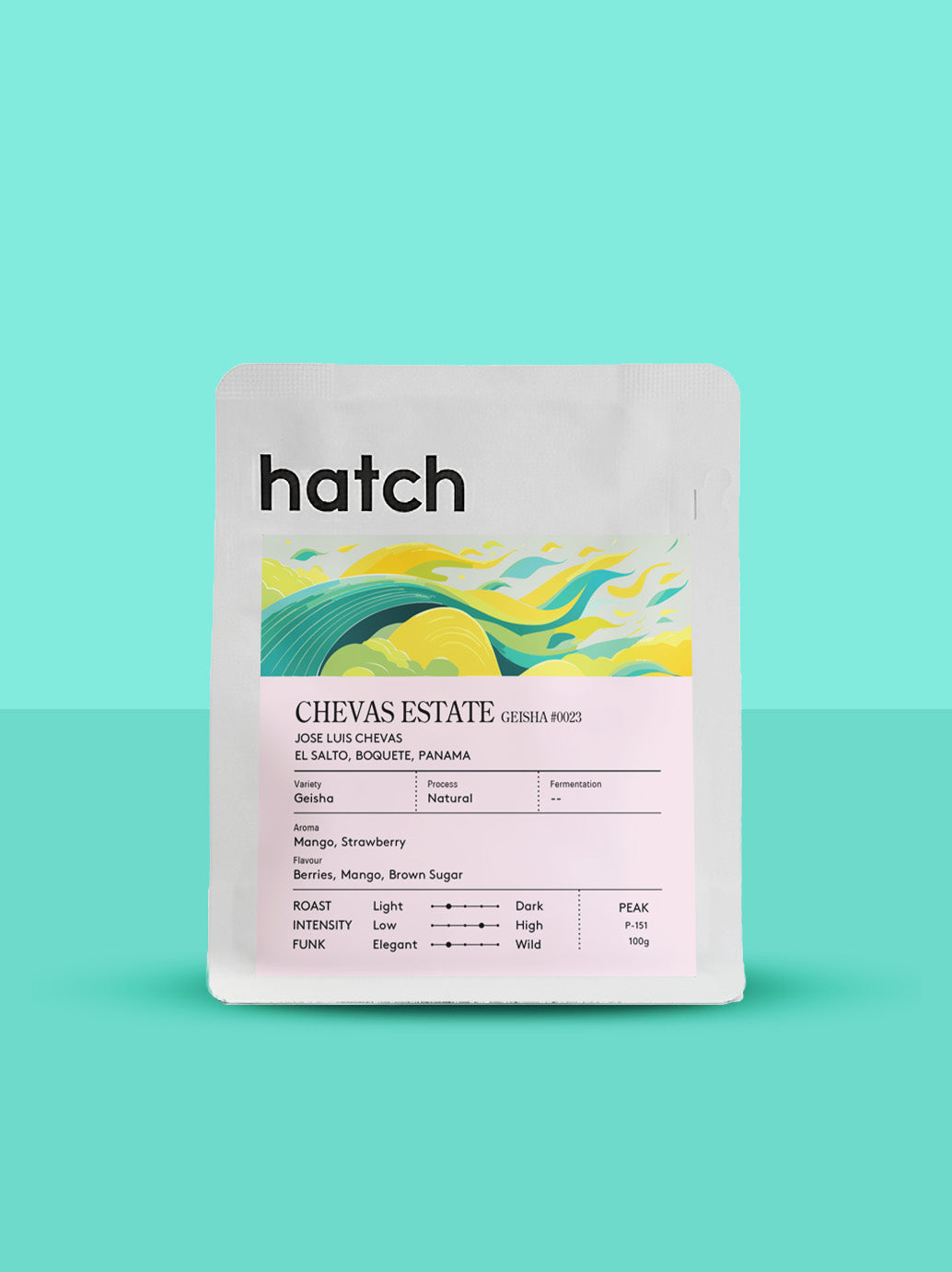 HATCH - Chevas Estate #0023 - Panama - Geisha - Dark Room Natural 100 g whole bean coffee