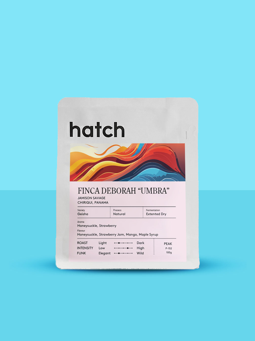 HATCH - Finca Deborah "Umbra" - Panama - Geisha - Extended Shade Dried Natural 100 g whole bean coffee
