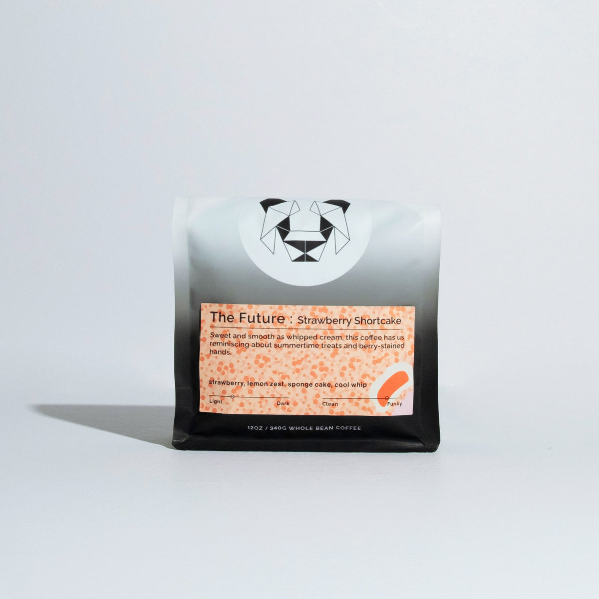 Coffee packaging for Black & White Roasters – The Future - Strawberry Shortcake