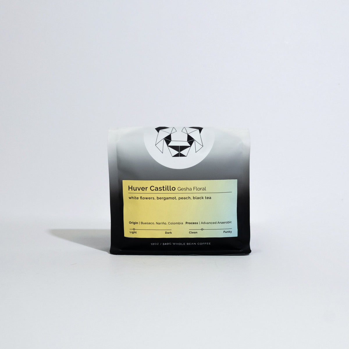 Coffee packaging for Black & White Roasters – Huver Castillo - Gesha Floral