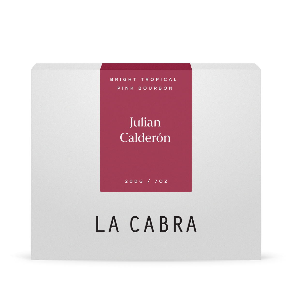 La Cabra - Julian Calderón Pink Bourbon 200g whole bean coffee box