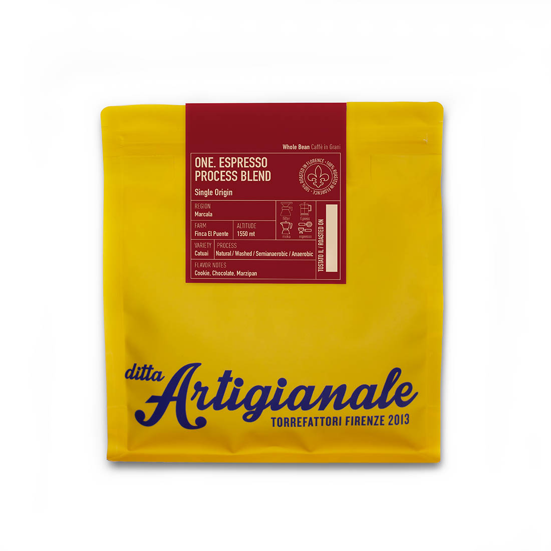 Ditta Artigianale - One Espresso Process Blend - Honduras - Process Blend - 250 g coffee bag