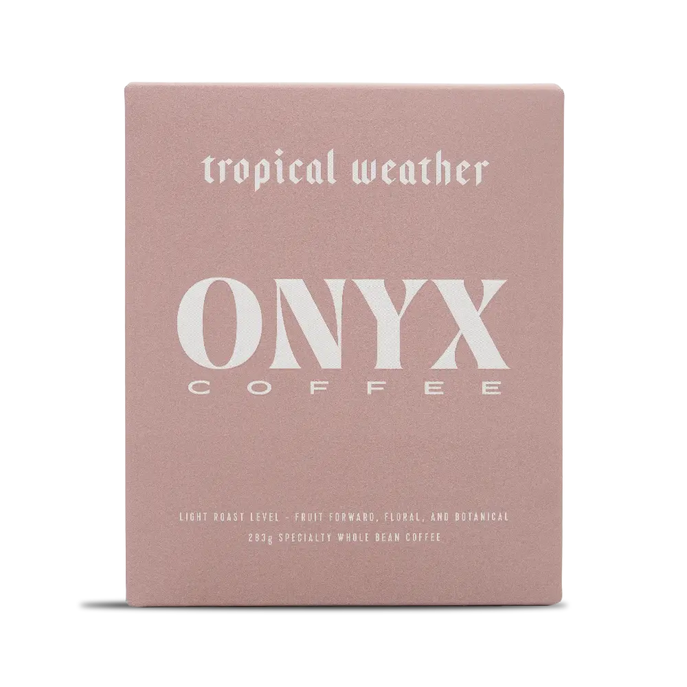 Onyx Coffee Lab - Tropical Weather whole bean coffee packaging