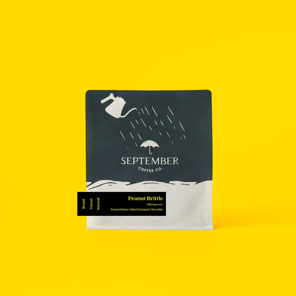 Coffee packaging for SEPTEMBER - Peanut Brittle Espresso