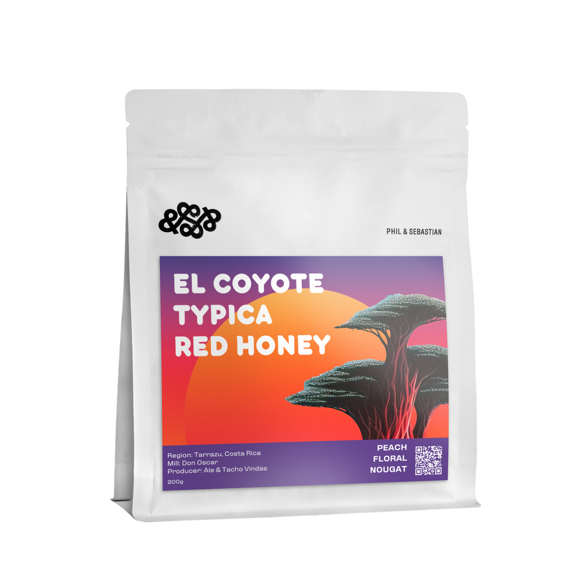 Phil & Sebastian El Coyote Typica Red Honey coffee, Costa Rica, 200 g